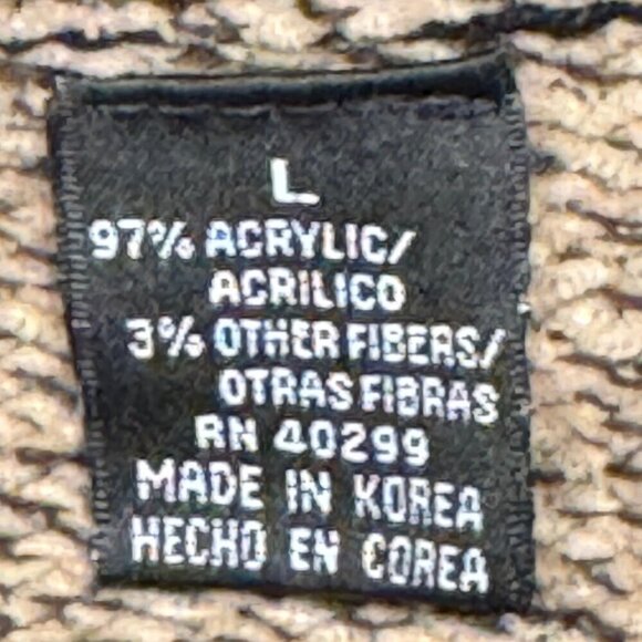 Vintage 80s Erika Classics Full Zip Knit Sweater Cardigan Women Size's Large - Picture 7 of 8